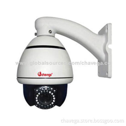 Mini IR high-speed PTZ camera, 1/3" Sony CCD 700TVL, 10x optical focus 256 presets, 12V/2A